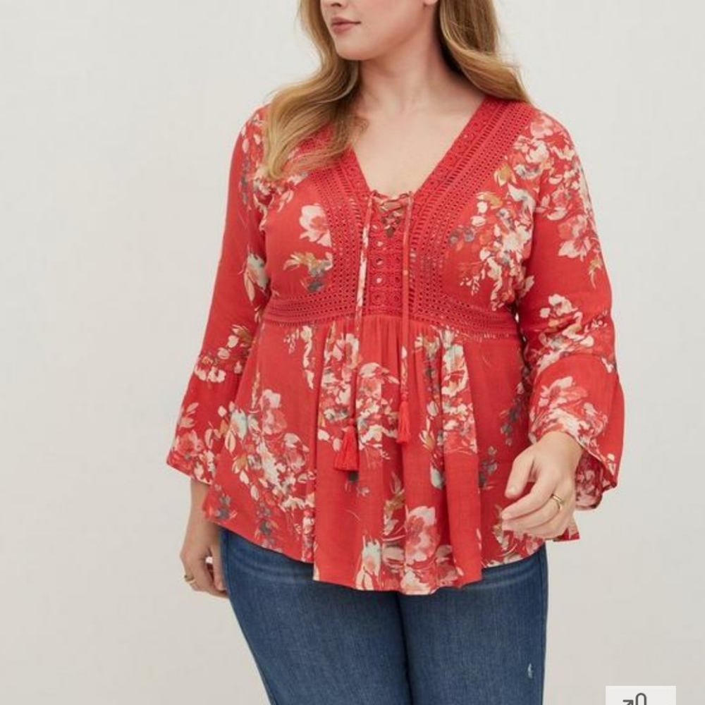 Torrid Babydoll Blouse